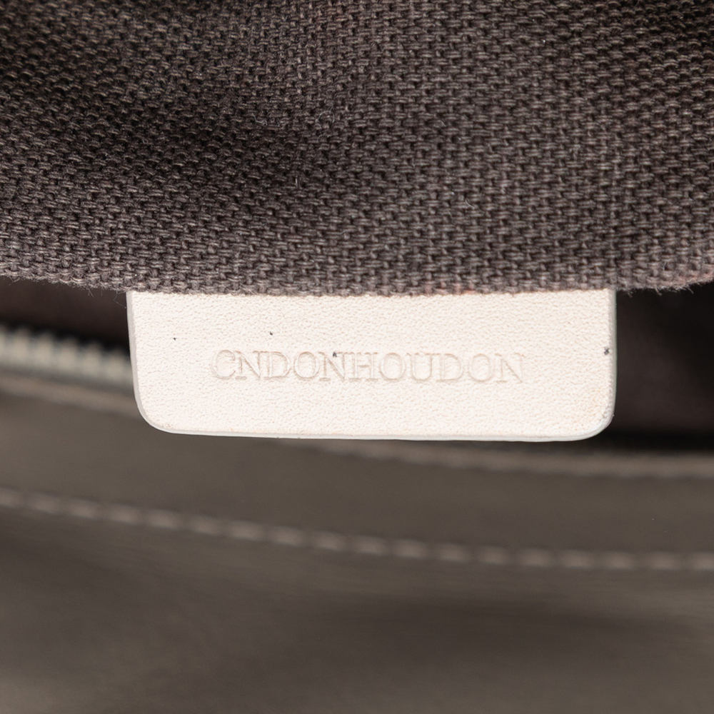 Pre-Loved Burberry Smoked Check Coated Canvas Handbag - Picture 6 of 7